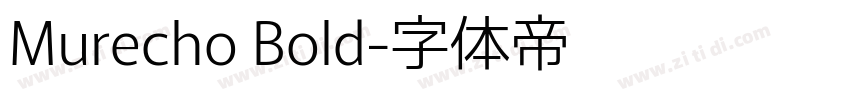 Murecho Bold字体转换